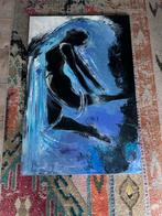 Schilderij van zwevende vrouw - 120x80 cm, Ophalen