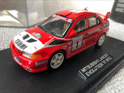 Mitsubishi Lancer Evo 6 WRC Rally Champion 1999, Hobby en Vrije tijd, Modelauto's | 1:43, Zo goed als nieuw, Auto, Overige merken