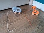 Houten trekdier, Kinderen en Baby's, Speelgoed | Houten speelgoed, Ophalen, Zo goed als nieuw, Duw- of Trekspeelgoed