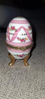 Vintage Ei Vormige Sieradendoos, Ophalen of Verzenden