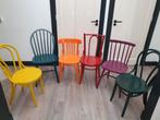 Kleurrijke stoelen set, Huis en Inrichting, Stoelen, Ophalen, Gebruikt, Overige kleuren, Klassiek