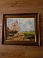 Schilderij met landschap en schapen, Ophalen of Verzenden