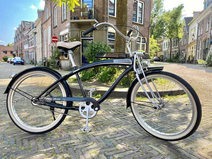 Nirve Fifty Three bike, Fietsen en Brommers, Fietsen | Cruisers en Lowriders, Gebruikt, Heren, Cruiser, Staal, 55 tot 59 cm, Ophalen