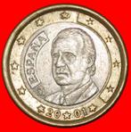 * PHALLIC TYPE 1999-2024: SPAIN 1 EURO 2001! JUAN CARLOS I!, Postzegels en Munten, Munten | Europa | Euromunten, Spanje, 1 euro