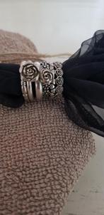 Zilveren stapel ringen handgemaakt maat 17, Ophalen of Verzenden, 17 tot 18, Dame of Heer, Zilver