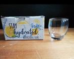 water glazen set van 2 stuks (nieuw), Ophalen of Verzenden, Nieuw