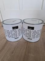 2 x 2,5 liter Lab paint muurverf Velvet Fudge no. 380, Doe-het-zelf en Verbouw, Verf, Beits en Lak, Bruin, Nieuw, Ophalen of Verzenden
