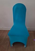 Stoelhoezen Blauw/Turquoise (40 stuks), Huis en Inrichting, Blauw, Stof, Ophalen of Verzenden, Zo goed als nieuw