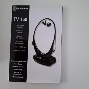 draadloze stereo headset slechthorenden Amplicomms tv150 beschikbaar voor biedingen