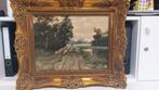 Oud landschap met schapen schilderij, Antiek en Kunst, Ophalen