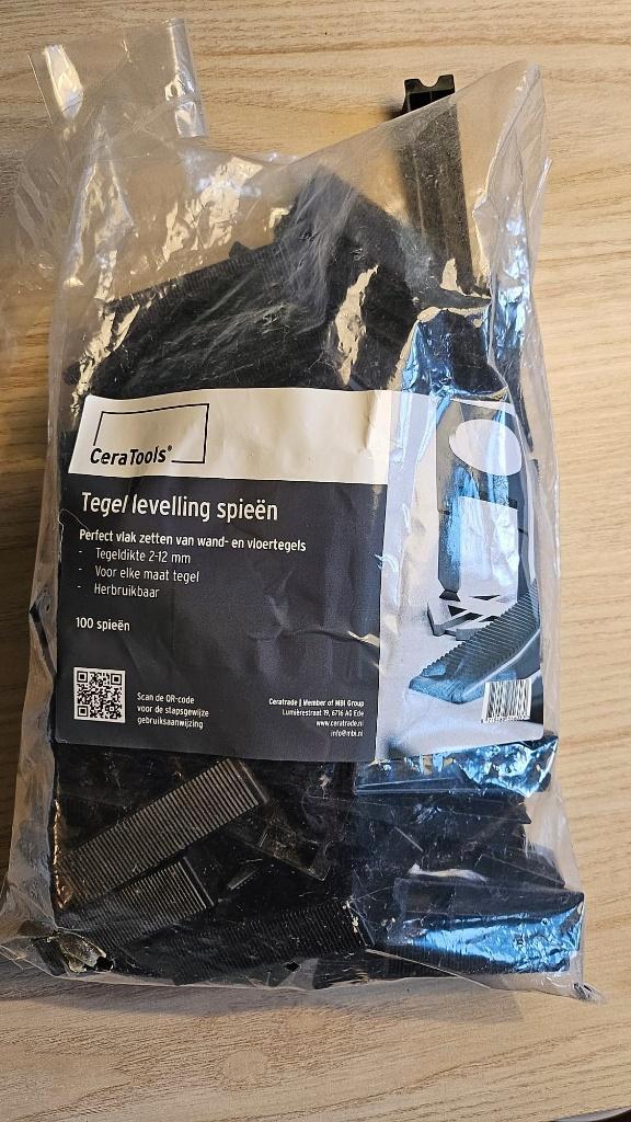 CeraTools levelling spieën 100 stuks, Doe-het-zelf en Verbouw, Tegels, Zo goed als nieuw, Overige typen, Overige materialen, Minder dan 20 cm
