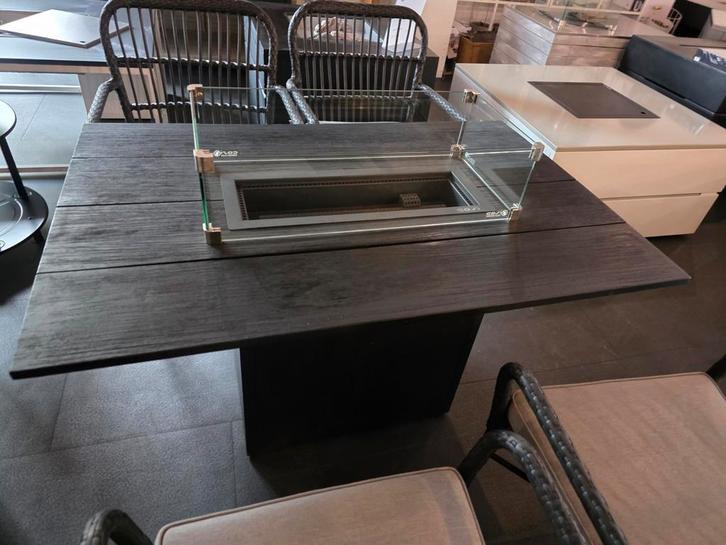 Cosiloft 120 Eettafel Zwart/Zwart Cosi Fires, Tuin en Terras, Vuurtafels, Nieuw, Ophalen of Verzenden