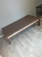 Gratis hoogglans taupe salontafel 135x70, Huis en Inrichting, Tafels | Salontafels, Ophalen, Gebruikt, 100 tot 150 cm, 50 tot 100 cm