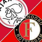 Ajax - Feyenoord (2) kaarten naast elkaar vak 422, Tickets en Kaartjes, Sport | Voetbal, Twee personen, September