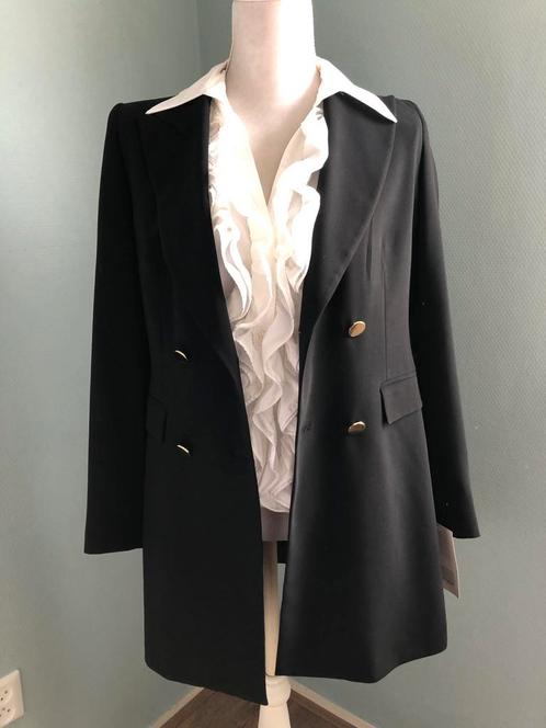 Zwarte half lange blazer colbert Zara mt M, Kleding | Dames, Jasjes, Kostuums en Pakken, Nieuw, Zwart, Ophalen of Verzenden
