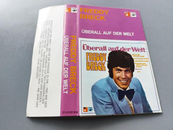 FREDDY BRECK - ÜBERALL AUF DER WELT (CASSETTEBANDJE), Cd's en Dvd's, Cassettebandjes, Zo goed als nieuw, Origineel, Pop, 1 bandje
