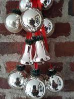 Vintage Kerstballen 10 stuks en 2 bellen  in doos., Diversen, Ophalen of Verzenden, Gebruikt