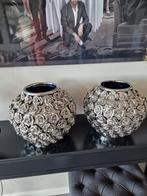 2 Kare design vazen vaas, Huis en Inrichting, Woonaccessoires | Vazen, Ophalen, Overige kleuren, Aardewerk of Porselein, Zo goed als nieuw
