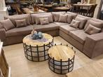 *ACTIE* Bank Bankstel Hoekbank Kleuren Stoffen v.a. €789 (11, Ophalen of Verzenden, Nieuw, Stof, Landelijke bank bankstel hoekbank loungebank leer stof velvet
