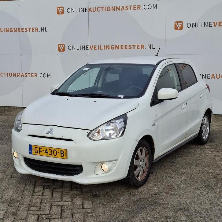 Personenauto Mitsubishi, Space Star 1.0, wit bouwjaar 2015, Auto's, Mitsubishi, Bedrijf, Space Star, ABS, Airbags, Airconditioning
