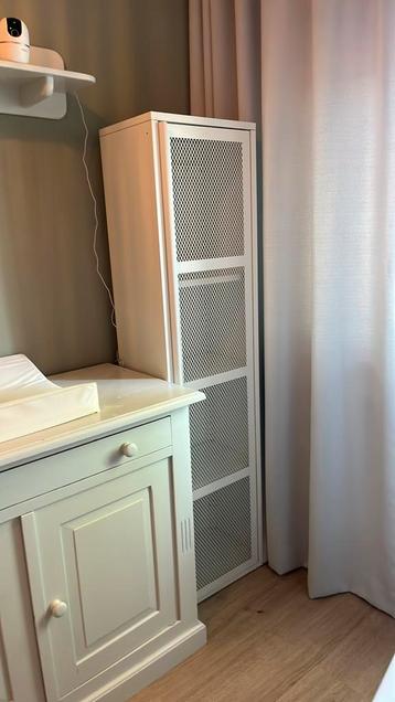 Ikea ivar kast met deur wit draadwerk 40x30x160 - afbeelding 1