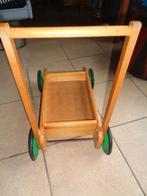 Houten vintage steekwagentje 47 x 30 x 50 cm, Ophalen of Verzenden, Gebruikt