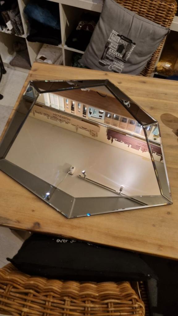 Handgemaakte Knudt Spiegel, Huis en Inrichting, Woonaccessoires | Spiegels, Nieuw, 50 tot 75 cm, Minder dan 100 cm, Overige vormen