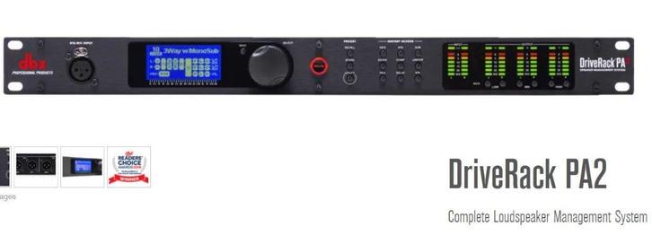 dbx PA2 driverack, Audio, Tv en Foto, Professionele Audio-, Tv- en Video-apparatuur, Nieuw, Audio, Ophalen of Verzenden