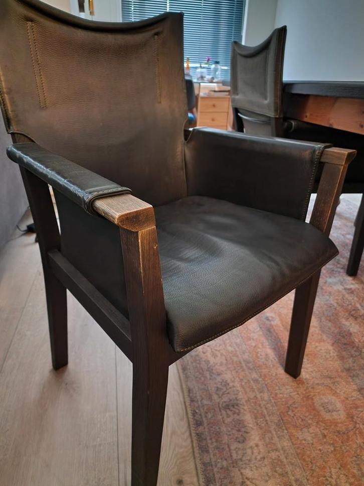 Eetkamertafel met 4 stoelen, Antiek en Kunst, Antiek | Meubels | Stoelen en Banken, Ophalen