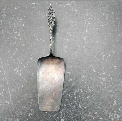 Taartschep,taart,1940,lengte 19 cm,schep,Nikkel legering, Antiek en Kunst, Antiek | Keukenbenodigdheden, Ophalen of Verzenden
