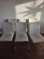 Set stoelen, Huis en Inrichting, Ophalen, Gebruikt, Grijs, Vijf, Zes of meer stoelen