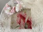 Oud frans stoffendoosje en bloemen diadeem, Antiek en Kunst, Ophalen of Verzenden