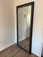 Grote Spiegel - Zwart/Zilver - Staand/Hangend, Huis en Inrichting, Woonaccessoires | Spiegels, Ophalen, Zo goed als nieuw, 75 tot 100 cm