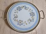 Art deco dienblad, Ophalen of Verzenden, Gebruikt, Rond, Metaal