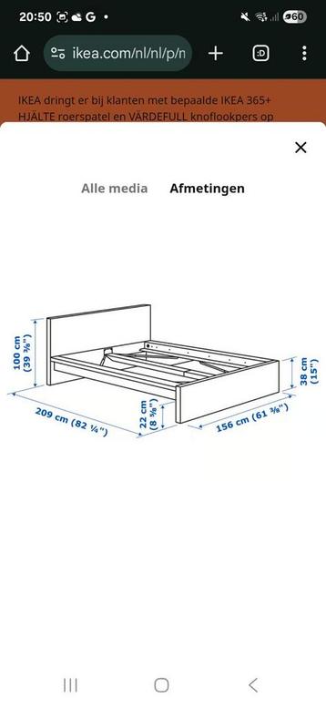 Ikea Malm Bedframe - afbeelding 2