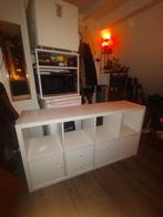 KALLAX Open kast met 4 inzetten, wit, 147x77 cm, Huis en Inrichting, Kasten | Wandmeubels, Ophalen, Zo goed als nieuw, Minder dan 150 cm