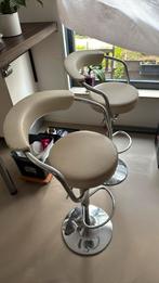 Barkruk, 2 krukken, Ophalen, Gebruikt, In hoogte verstelbaar