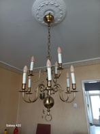 Kroonluchter 9 arms bolkroonluchter, Huis en Inrichting, Lampen | Kroonluchters, Ophalen, Gebruikt, Glas, Klassiek