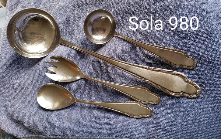 Bestekaanvulling Sola 980, Huis en Inrichting, Keuken | Bestek, Zo goed als nieuw, Los bestek, Rvs of Chroom, Vaatwasserbestendig