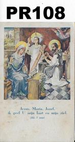 Pr108 prentje jezus maria jozef gebed voor een goede keuze, Verzamelen, Ophalen of Verzenden, Zo goed als nieuw, Kaart of Prent