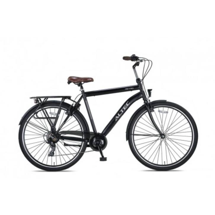 Altec Metro 28 inch herenfiets 7 versnellingen mat zwart, Fietsen en Brommers, Fietsen | Heren | Herenfietsen, Nieuw, Overige merken