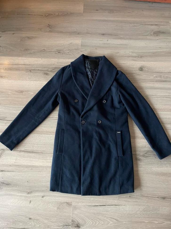 Mooie zumo winterjas mantel maat l kleur navy, Kleding | Heren, Jassen | Winter, Zo goed als nieuw, Maat 52/54 (L), Blauw, Ophalen of Verzenden