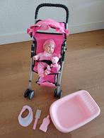 Poppen buggy, pop en uitgebreide verzorging set., Kinderen en Baby's, Speelgoed | Poppen, Ophalen of Verzenden, Gebruikt, Babypop