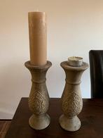 PTMD, 2 kaarsenstandaards, hoog 32, doorsnede 11, Huis en Inrichting, Woonaccessoires | Kandelaars en Kaarsen, Ophalen of Verzenden