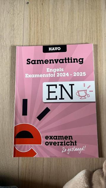 ExamenOverzicht - Samenvatting Examenstof Engels HAVO beschikbaar voor biedingen