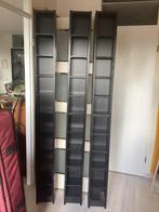 3 Ikea Gnedby CD/DVD kasten zwart, Ophalen of Verzenden, Zo goed als nieuw, Hout, Cd's of Dvd's