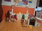 Schleich 42458 Hanna’s paarden gastenverblijf met hondenhok, Ophalen of Verzenden, Zo goed als nieuw, Paard, Beeldje of Figuurtje
