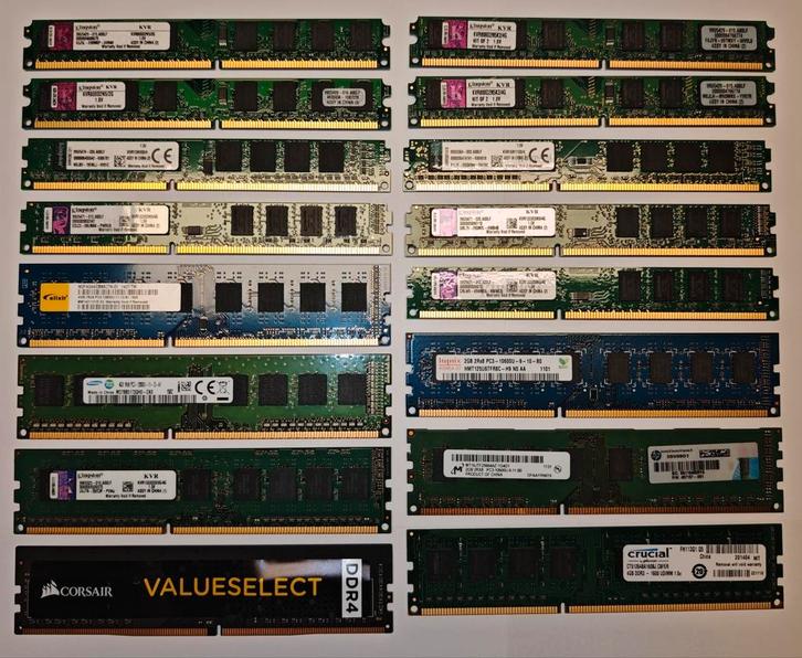 Desktop RAM geheugens DDR2, DDR3, DDR4, Computers en Software, RAM geheugen, Zo goed als nieuw, Desktop, DDR3, Ophalen of Verzenden