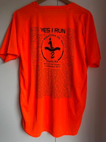 Italian mezza maratona del Brenta tshirt neon orange beschikbaar voor biedingen