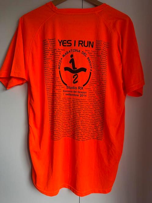Italian mezza maratona del Brenta tshirt neon orange, Kleding | Heren, T-shirts, Zo goed als nieuw, Maat 52/54 (L), Oranje, Ophalen of Verzenden